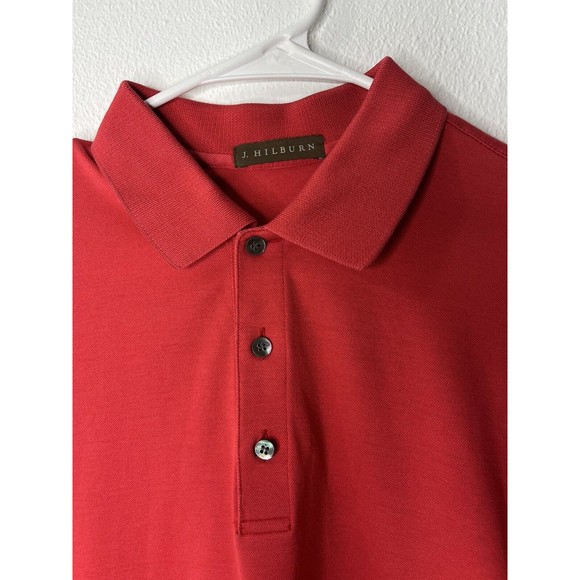 J Hilburn Polo Mens Size Small S Red Comfort Fit - Excellent Condition & Clean! - Picture 2 of 13